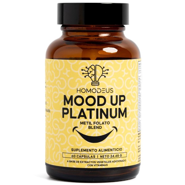 Homodeus Mood Up Platinum con Metil Folato Suplemento Avanzado para