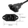 CERRXIAN 0.3m Down Angle C13 to C14 Panel Mount Power