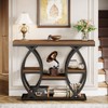 Tribesigns 39.4" Console Table, Industrial 4-Tier Sofa Table Entryway Table