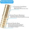 MSAEIQUN Brass Hose Barb Fitting 1/2" Barb Splicer Mender with