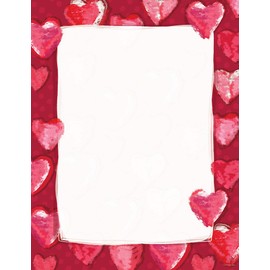 Great Papers! Fuzzy Hearts Letterhead, 8.5"x11", 80 Count (2012409)
