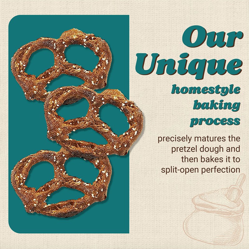 Unique Snacks Original Splits Pretzels, Delicious Homestyle-Baked Snack Bag, OU