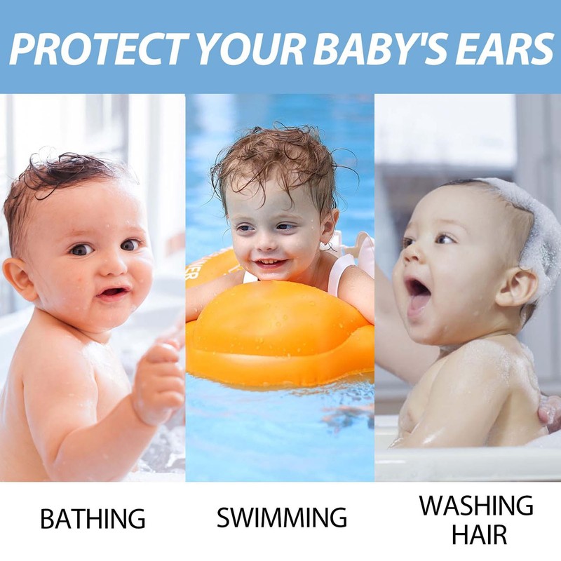 90pcs Baby Waterproof Ear Stickers Multipurpose Disposable Newborn Ear Stickers