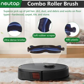 Neutop Replacement Parts Compatible with eufy X10 Pro Omni, Robot Vacuum Accessories 1 Roller 4 Filter 6 Side Brush 4 Mop Pad 3 Dust Bag
