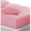 Fitted Sheet Small Double / 4ft Pink Soft, Deep Pocket,
