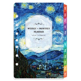 2026 Planner Refills - Jan. 2026 - Dec. 2026, 7 Holes, Planner Refills 2026, 5.5'' x 8.5'', A5 Weekly & Monthly Planner Inserts, Colorful Monthly Tabs