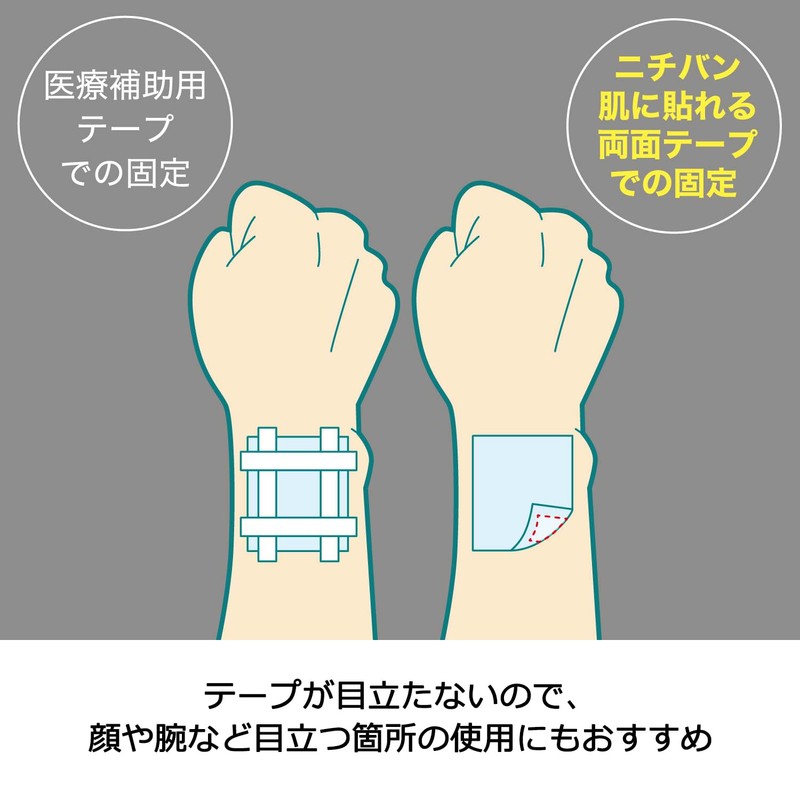 Nichiban Skin-friendly Double-sided Tape 15mm×4m HW154 Gauze Mask Fixation Low