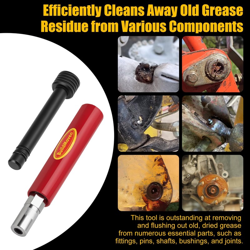 Grease Fitting Cleaning Tool -Grease Zerk Cleaner, Grease Fitting Rejuvenator,