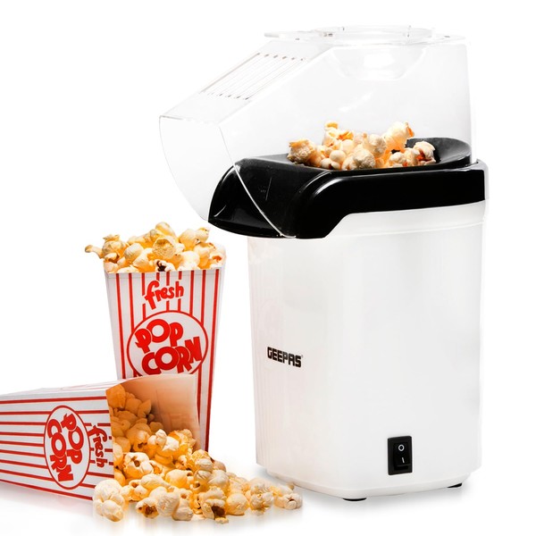 GEEPAS Geepas 1200W Electric Popcorn Maker | Makes Hot, Fresh,