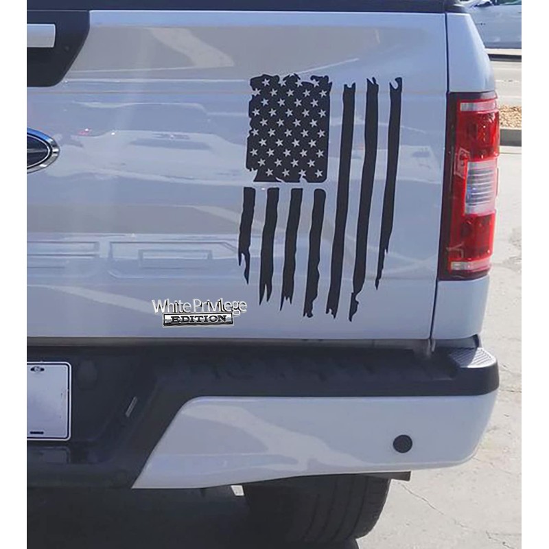 2 Pack Metal White Privilege Edition Emblem Car 3D Fender