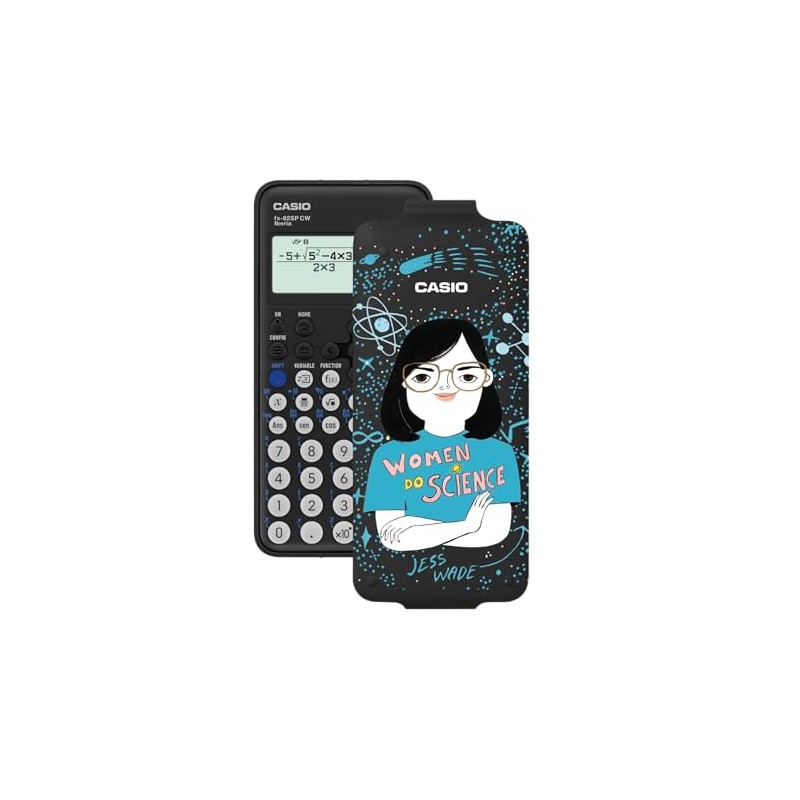 Casio FX-82SP CW Scientific Calculator with Jess Wade Illustrated by