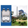 Outdoor Power Outlet, 110V 15A Double Outlet Plug IP66 Outdoor
