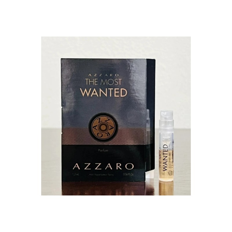 1 Sample Vial AZZARO THE MOST WANTED for Men 0.04