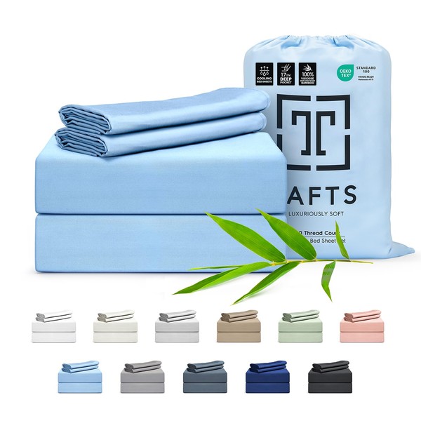 Tafts 100% Viscose derived from Bamboo Sheets Cali-King Size Bed