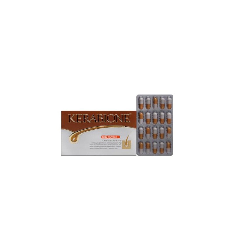 Kerabione 60 Capsules, Complex Vitamins for Healthy Looking Hair, Nails