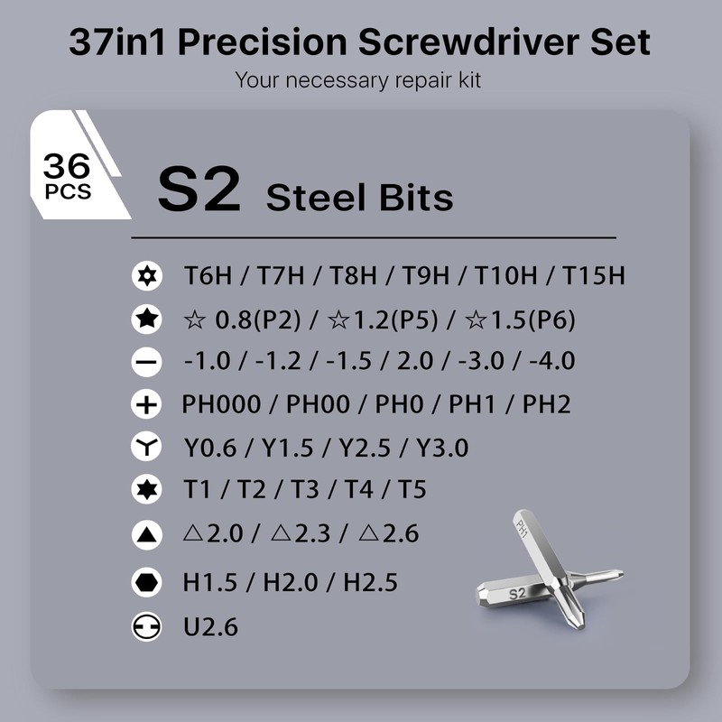 Stocking Stuffers for Men Adults Him, AXTH 37in1 Small Precision