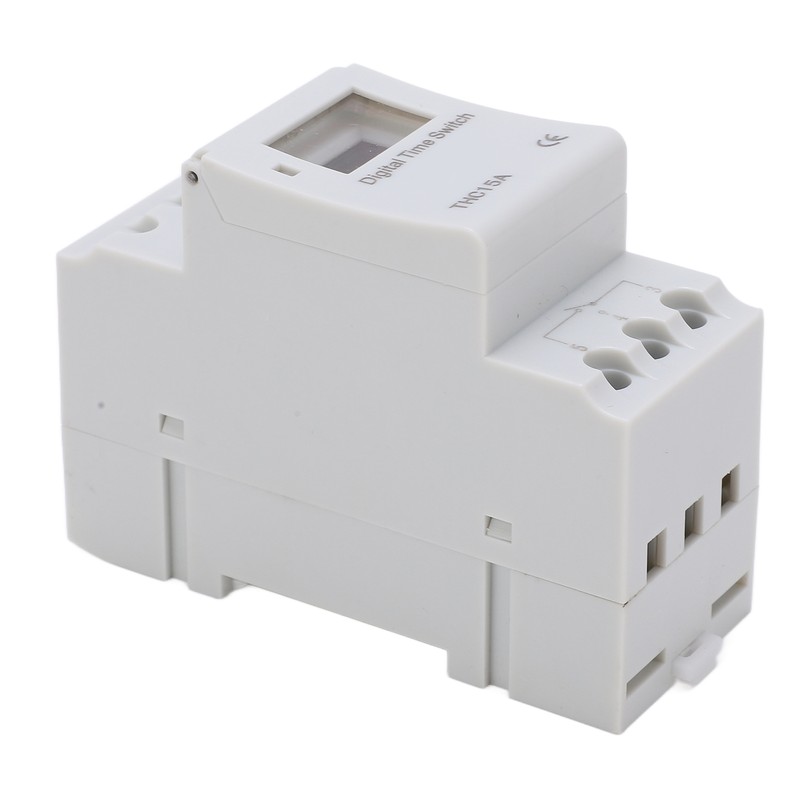 THC15A Electronic Time Switch LCD Display Programmable Digital Timer for