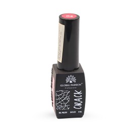 GLOBAL FASHION Professional Crackle Gel Nail Polish - Captivating Cracked Effects - 12 Long-Lasting, High-Shine Colors - 8ml, Salon-Quality Manicure at Home - (04, 8ml)