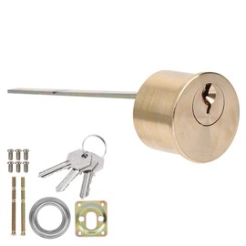 Caiqinlen Lock cylinder with key, lock cylinder, round anti-theft device, beautiful appearance, can be used alone, security and anti-theft device