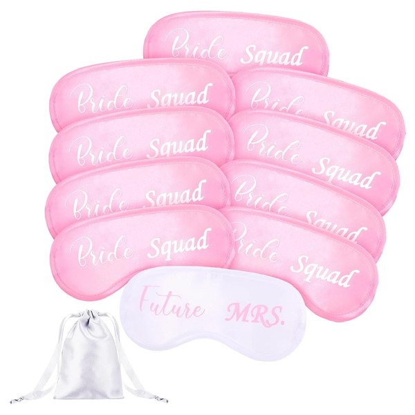 FINEPOTY Sleep Mask，16 PCS Satin Material, Breathable & Odorless, Adjustable