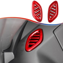 MUXEE Dashboard Air Vent Cover, for Chevy Trax 2024 2025， Dashboard Upper Air Vent Outlet CoverCar Sport Interior Accessories -Wine Red
