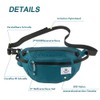4Monster Travel Fanny Pack with 3-Zipper Pockets, Water Resistant, Ultralight,