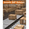 ZORUNNA 40 PCS Conveyor Rollers Bearings, 360° Smooth Low Profile