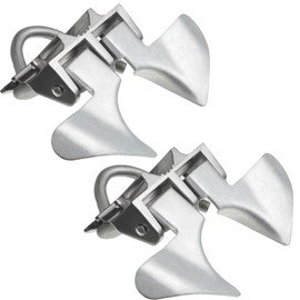 Tandefio 2 Pcs Chain Link Fence Butterfly Gate Latches Galvanized Steel Butterfly Latch Chain Link Gate Closer Fence Gate Latch for 1-3/8" Gate Frame and 2-3/8" Gate Post, Silver