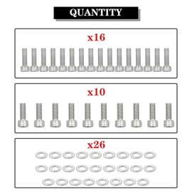 QGHAUC Coil Pack/BRACKET Bolts Stainless Kit Cover Stainless Steel Compatible For LSX LS1 LS2 LS3 LS6 LS7 4.8 5.3 6.0 6.2L