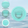 PATIKIL D-Ring Patch, 4 Pcs Stainless Steel D-Ring PVC Patch