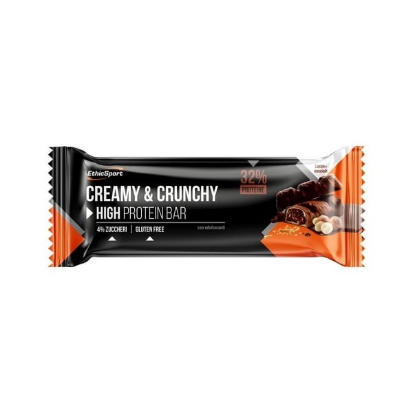 EthicSport Creamy & Crunchy High Protein Bar Cocoa and Hazelnut 30 g