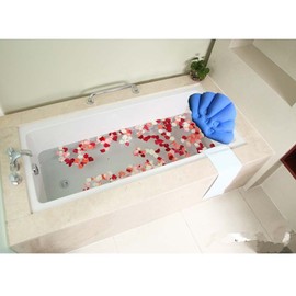FANCYPUMPKIN Bequeme aufblasbare Badewanne Kissen Home Spa Bad Kissen Badewanne Kopfstütze, Rose Red
