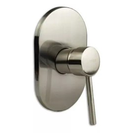 CNX Mezcladora Cromada Monomando Ovalada Para Regadera Meer