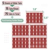 Mr. Pen- Bible Tabs, 75 pcs, Mahogany, Laminated Bible Tabs