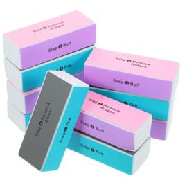 Outanaya 3sets Diy Nail Artwork Polishing Block Sanding Buffer Block 4 Different Sides 10pcs*3 Random Color