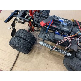 Traxxas TRX-4 Aluminum Dually Wheel Adapter Kit (8x8) For 1/10 Traxxas TRX-4 Silver