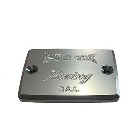 Pro-Tek Silver Front Brake or Clutch Fluid Reservoir Cap Made For Kawasaki Ninja ZX11 1993 1994 1995 1996 1997 1998 1999 2000 2001 Ninja ZX-11C ZX-11D ZX 11 C D (Silver)