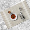 Plastic Woven Place Mats,Non-Slip,Set of 6,Waterproof Wipeable Dining Table Mats