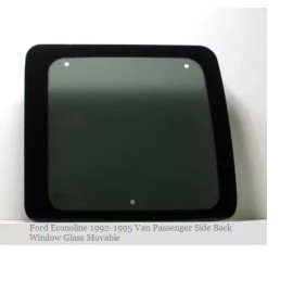 Aftermarket Products Fits:  Ford Econoline Van 1992-1995 Passenger Side Back Window Glass Movable