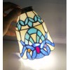 Tiffany glass lampshade, blue and white glass lampshade, baroque series