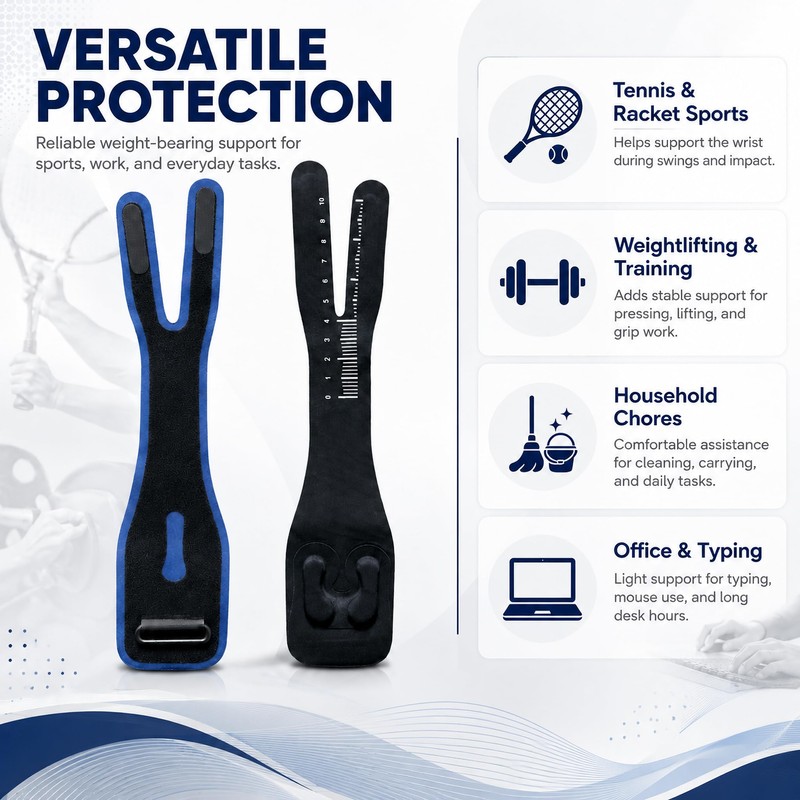 CyberNexus Ultra-Thin TFCC Wrist Brace, 3D Gel Pad, Navy Blue,