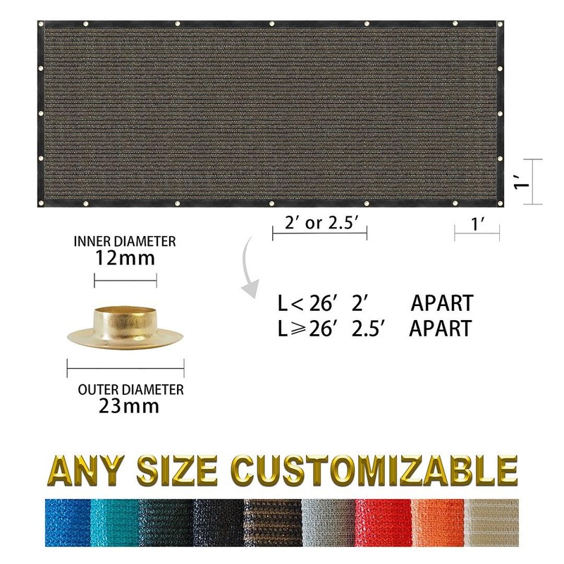 Houssity ZIP CABLE TIES and Brown 3' x 75' Balcony