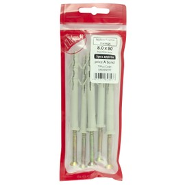 TIMCO Nylon Frame Fixing 10.0 x 120-Pozi-Yellow-(Bag 2) - 10120NFFP, Yellow, 10.0 x 120mm, Set of 2 Pieces