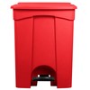 TableTop King 18 Gallon Red Rectangular Step-On Trash Can
