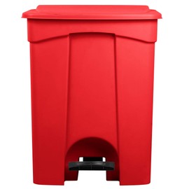 TableTop King 18 Gallon Red Rectangular Step-On Trash Can