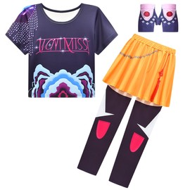 Kids Girls Pop Singer Outfits Party Performance Clothes Skirts Sets