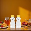 Wwyan 2Pcs Yellow Plastic Bear Honey Bottle Jars,Empty Honey Squeeze
