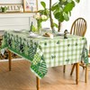 Horaldaily St. Patrick's Day Rectangular Tablecloth 52×70 Inch, Buffalo Plaid