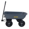 True Temper Poly Garden Cart Wagon, Easy Dump Design, 4