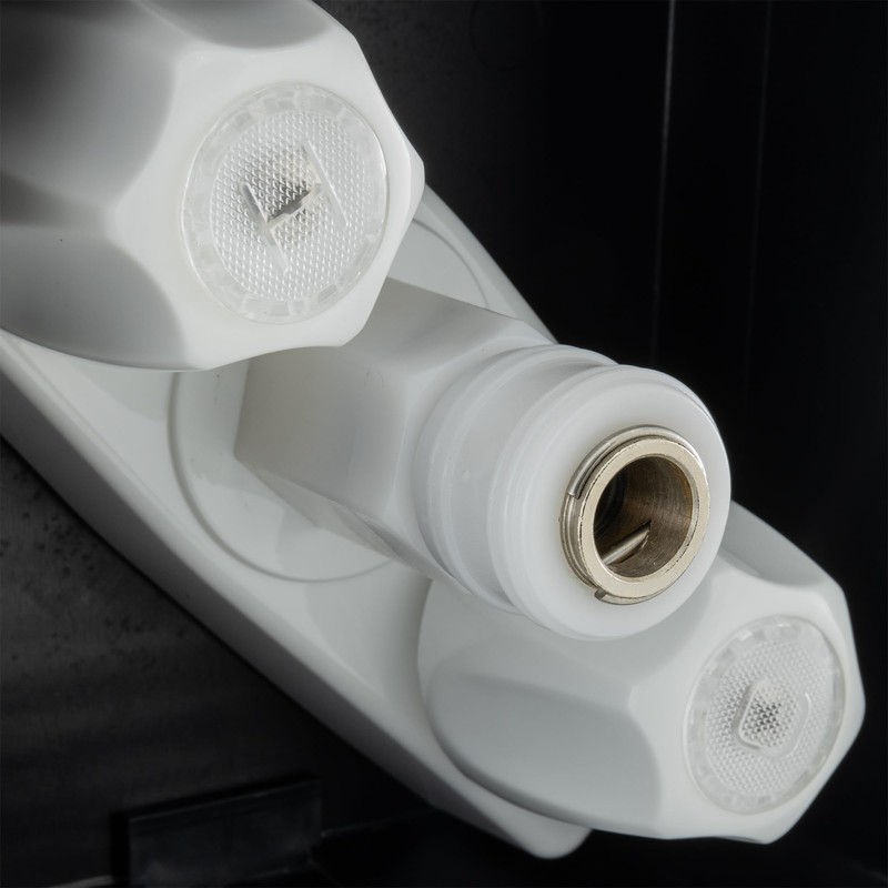 RecPro RV Exterior Shower Box with Hot & Cold Faucet